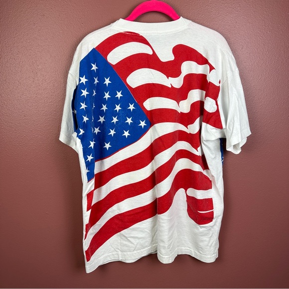 Vintage 1990s Bill Clinton Hope Arkansas USA AOP Shirt Size XL SINGLE STITCH - Picture 2 of 5